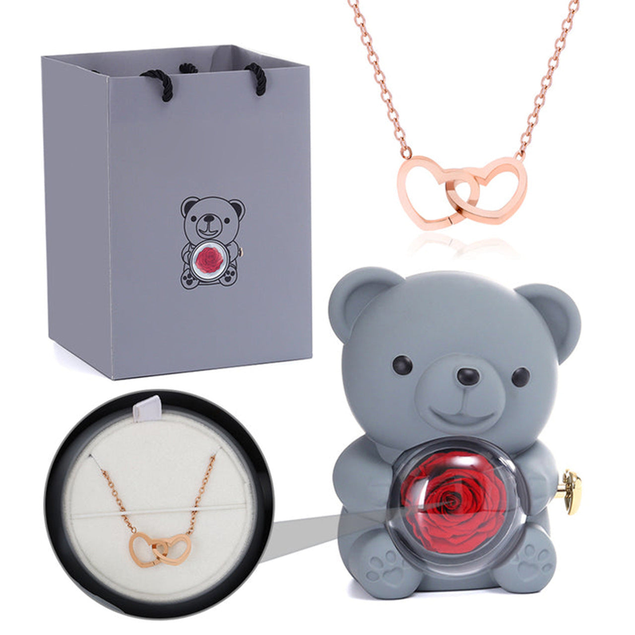 Teddy Bear Eternal Rose