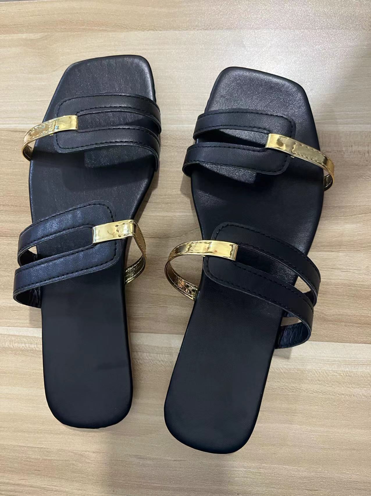 Womens Flat Sole Slip On Slippers