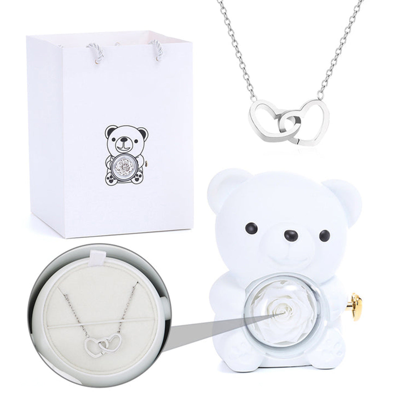 Teddy Bear Eternal Rose