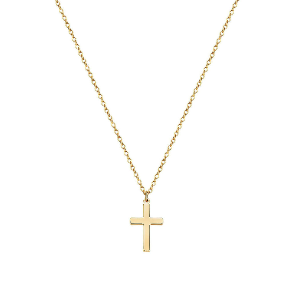 Simple Geometric Cross Pendant Necklace