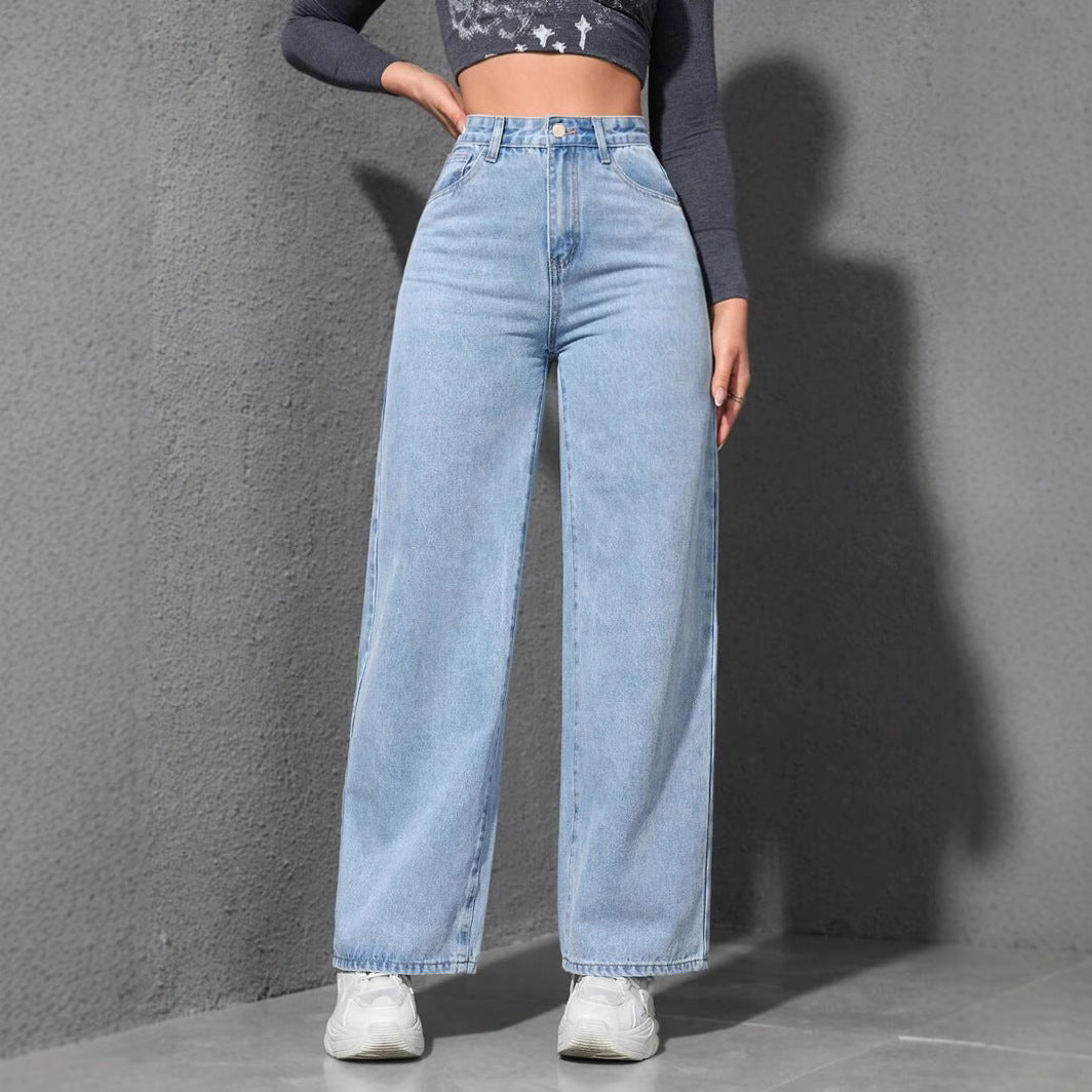 American wide-leg jeans for women