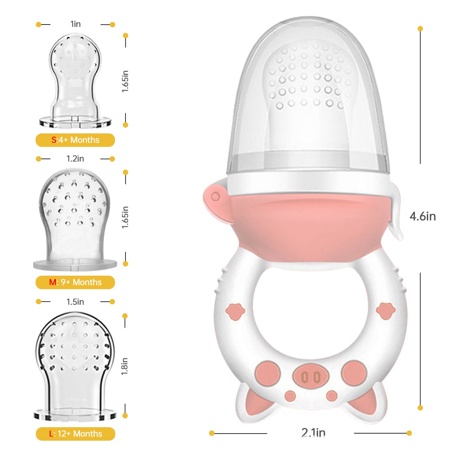 Silicone Baby Fruit Feeder Teether Pacifier