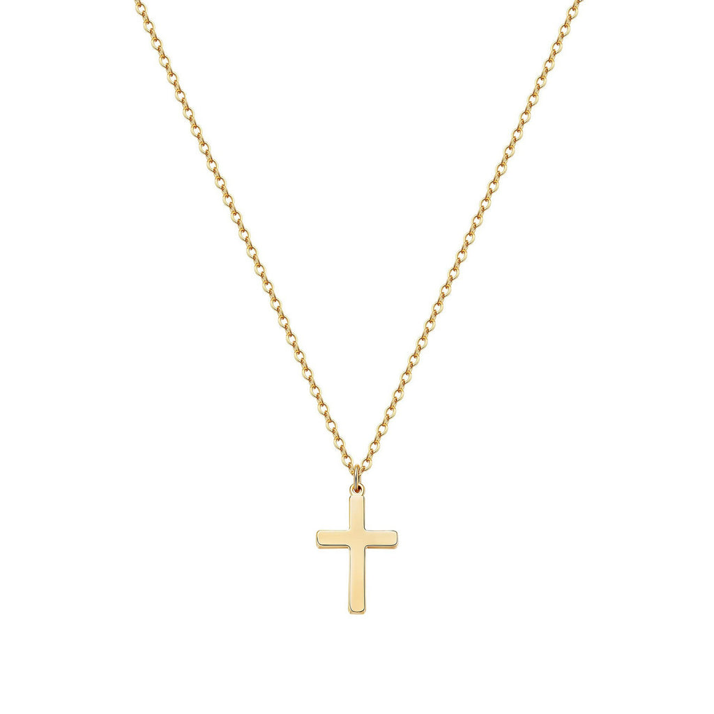 Simple Geometric Cross Pendant Necklace