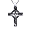 Stainless Steel Cross Pendant Viking Necklace