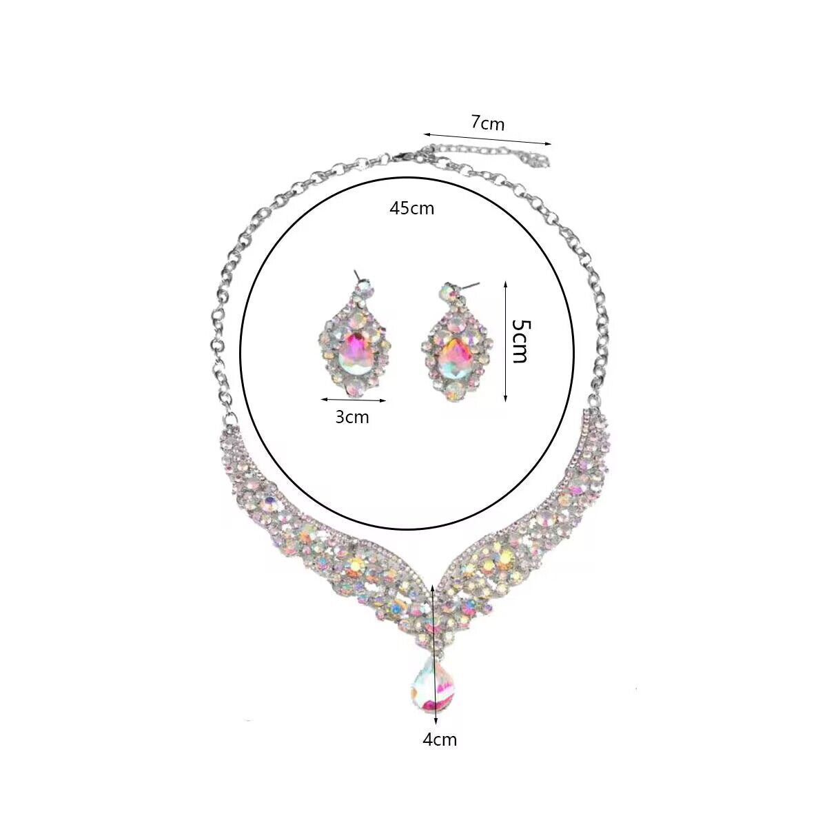 Necklace and earrings set