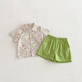 Children's suit floral shirt