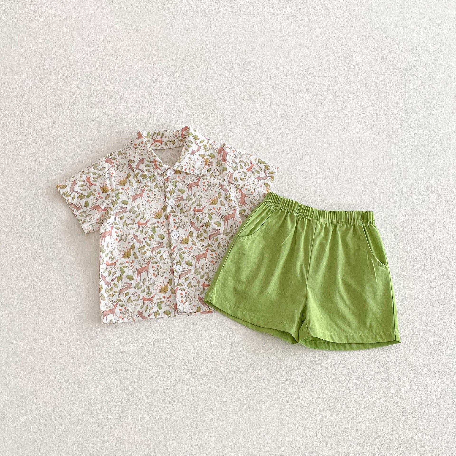 Children's suit floral shirt
