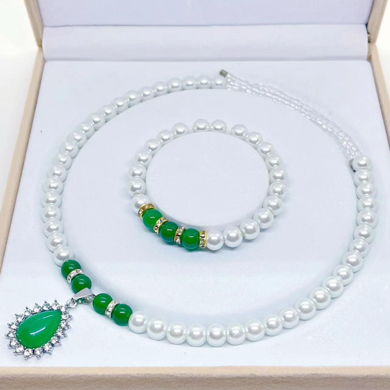 imitation pearl necklace