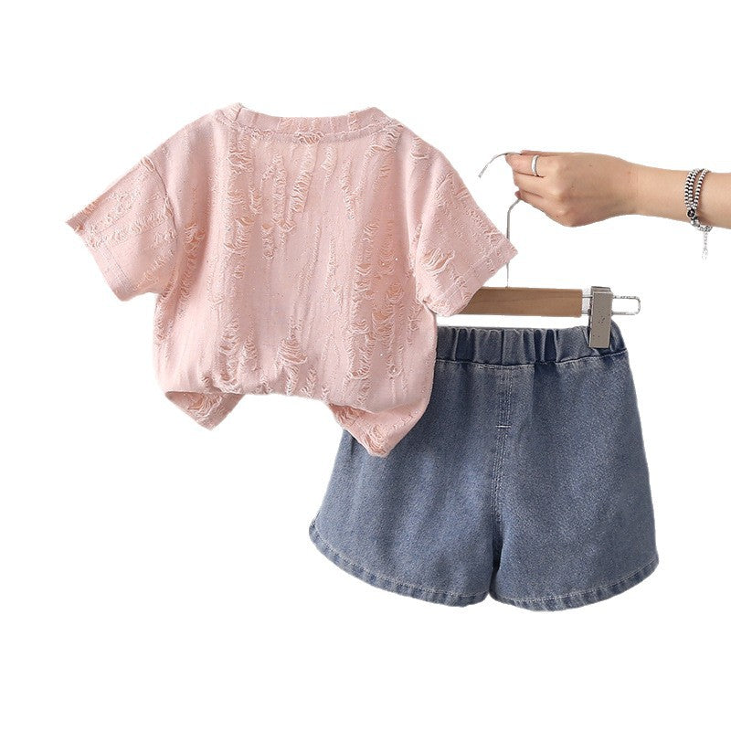 Girls Summer Short Sleeve Outfit