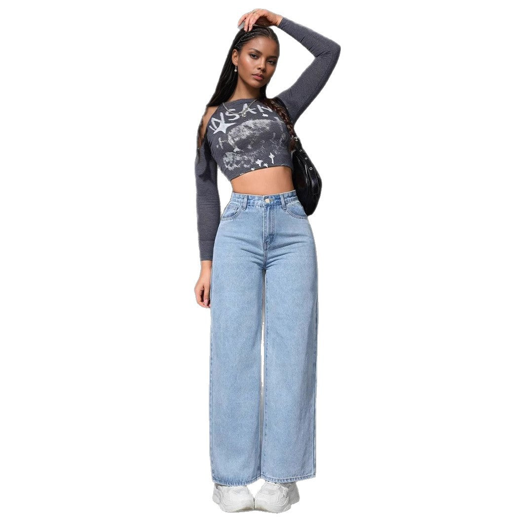 American wide-leg jeans for women
