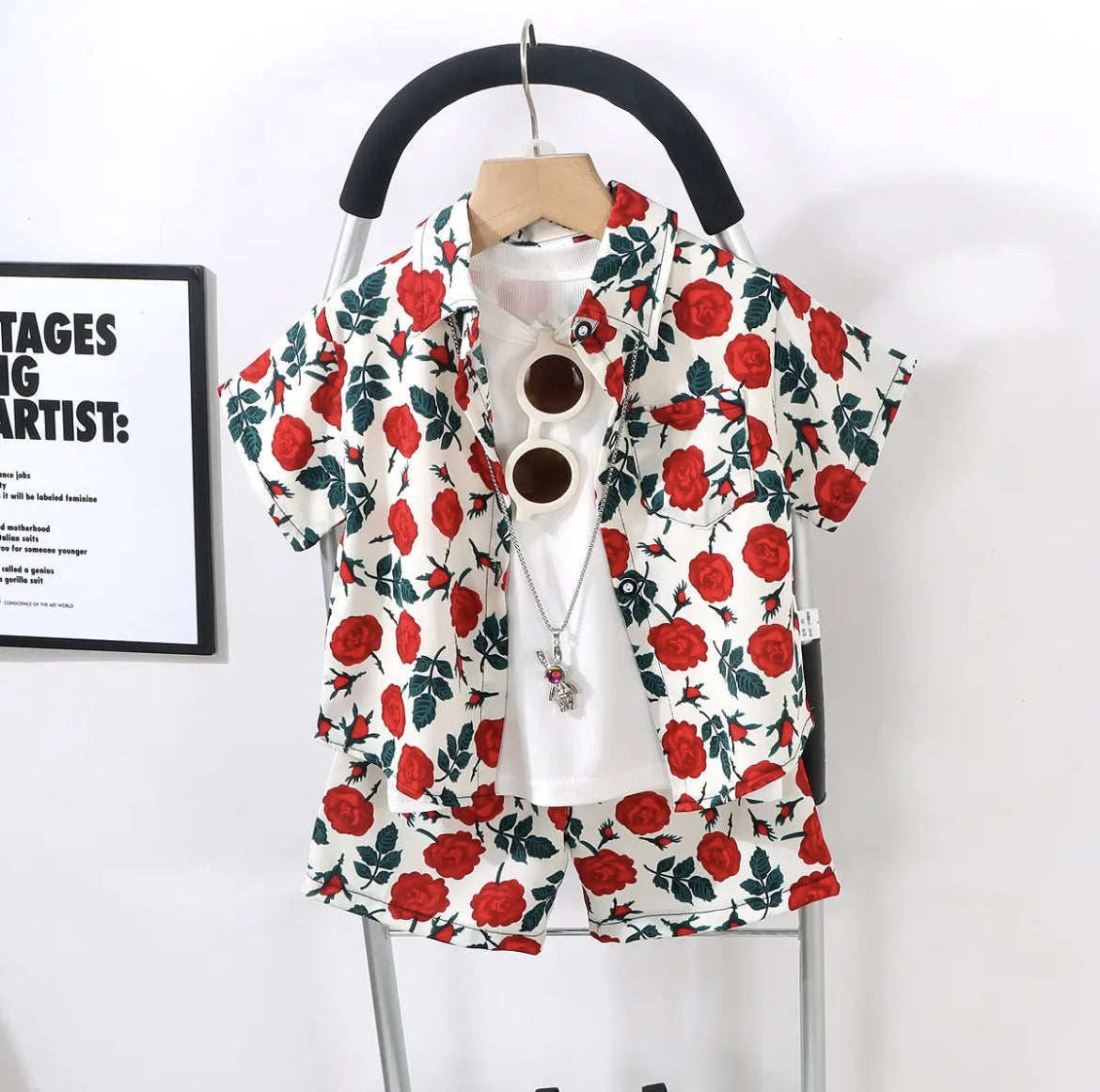 Childrens Short Sleeve Shirt and Shorts