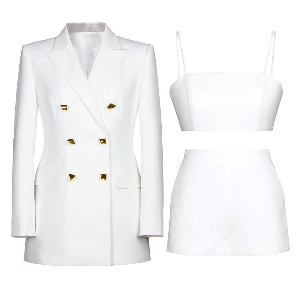 Women's Suspenders Suit Set