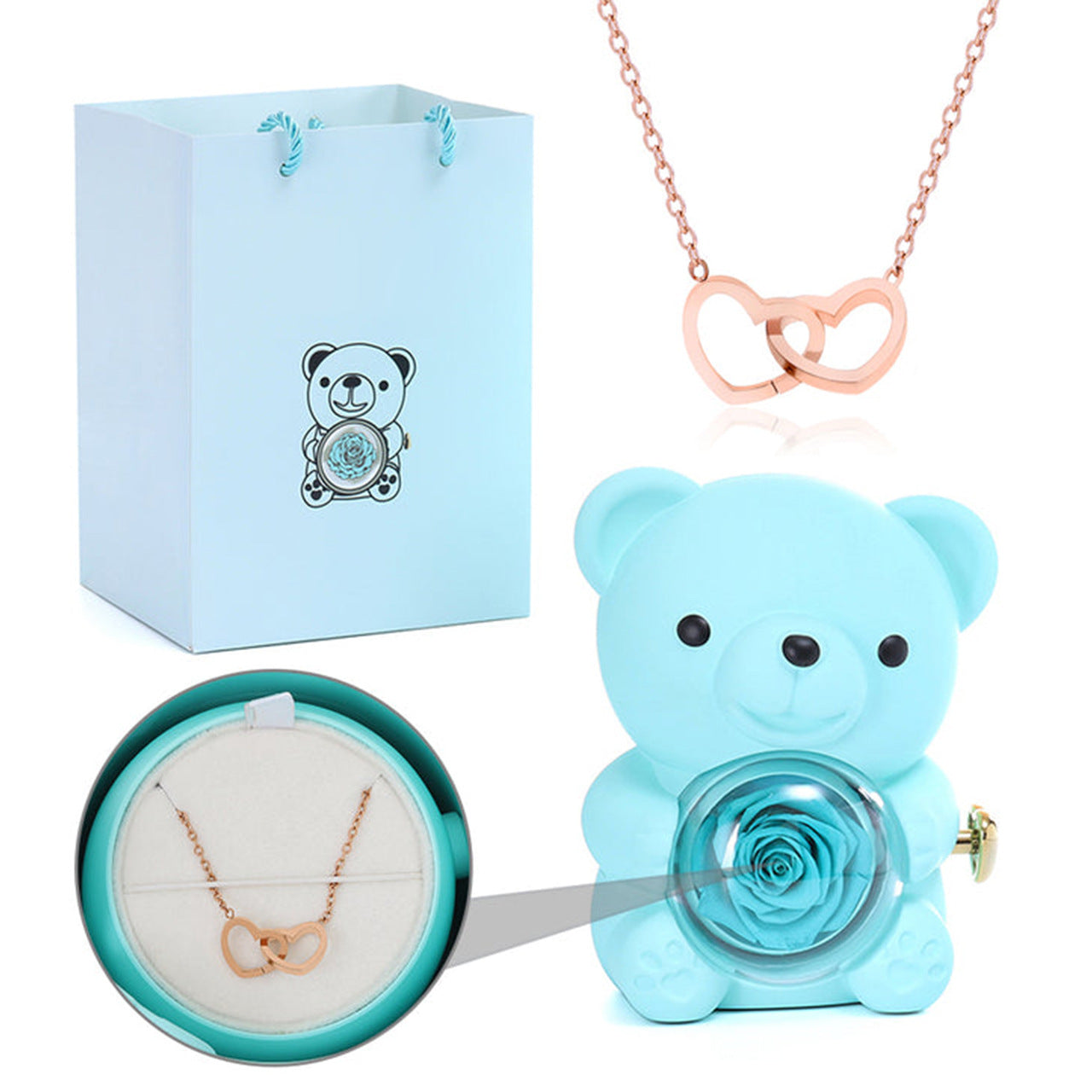 Teddy Bear Eternal Rose
