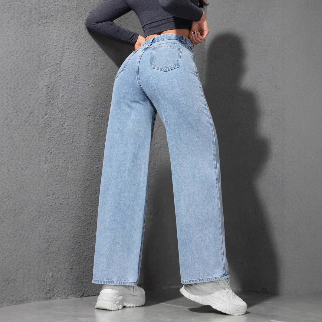 American wide-leg jeans for women