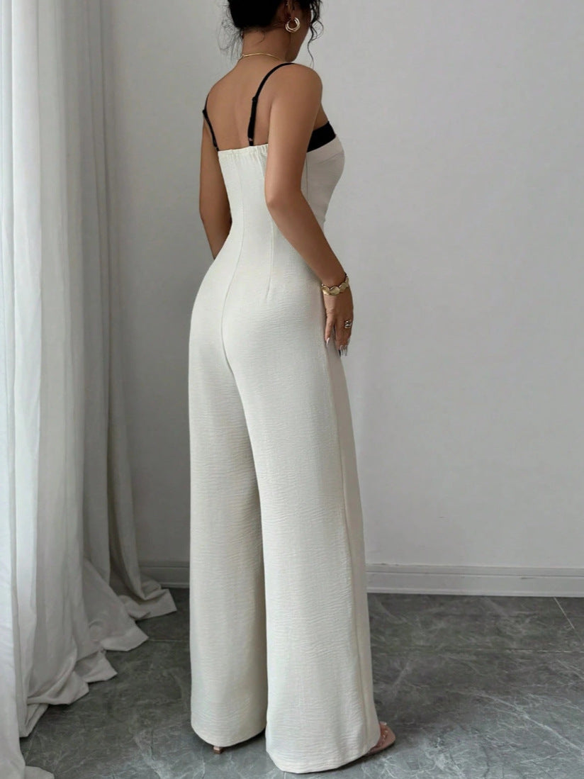 Women's Sleeveless Color-Block Dress and Pants