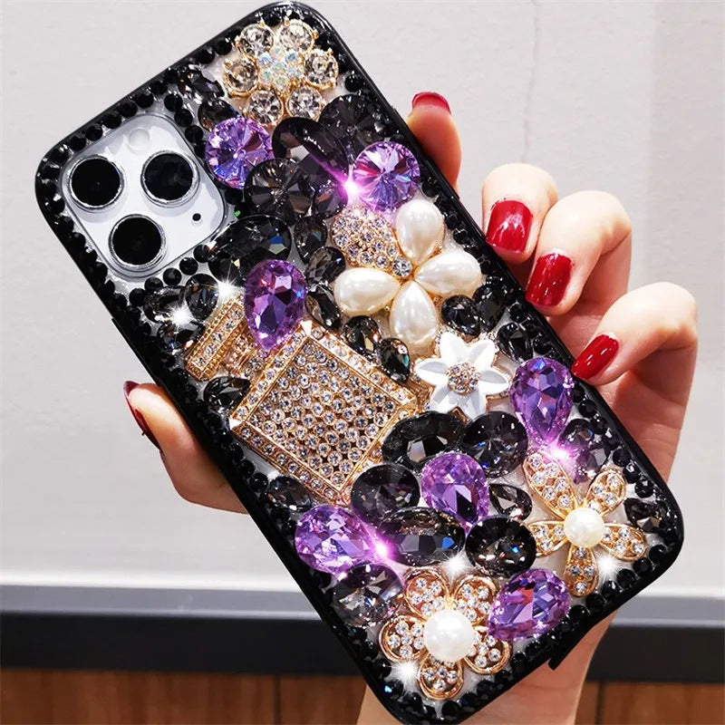Diamond Rhinestone Perfume Bottle Phone Case