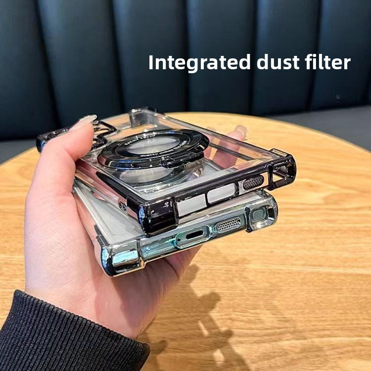 Magnetic Phone Case with Stand Shockproof Hard Case