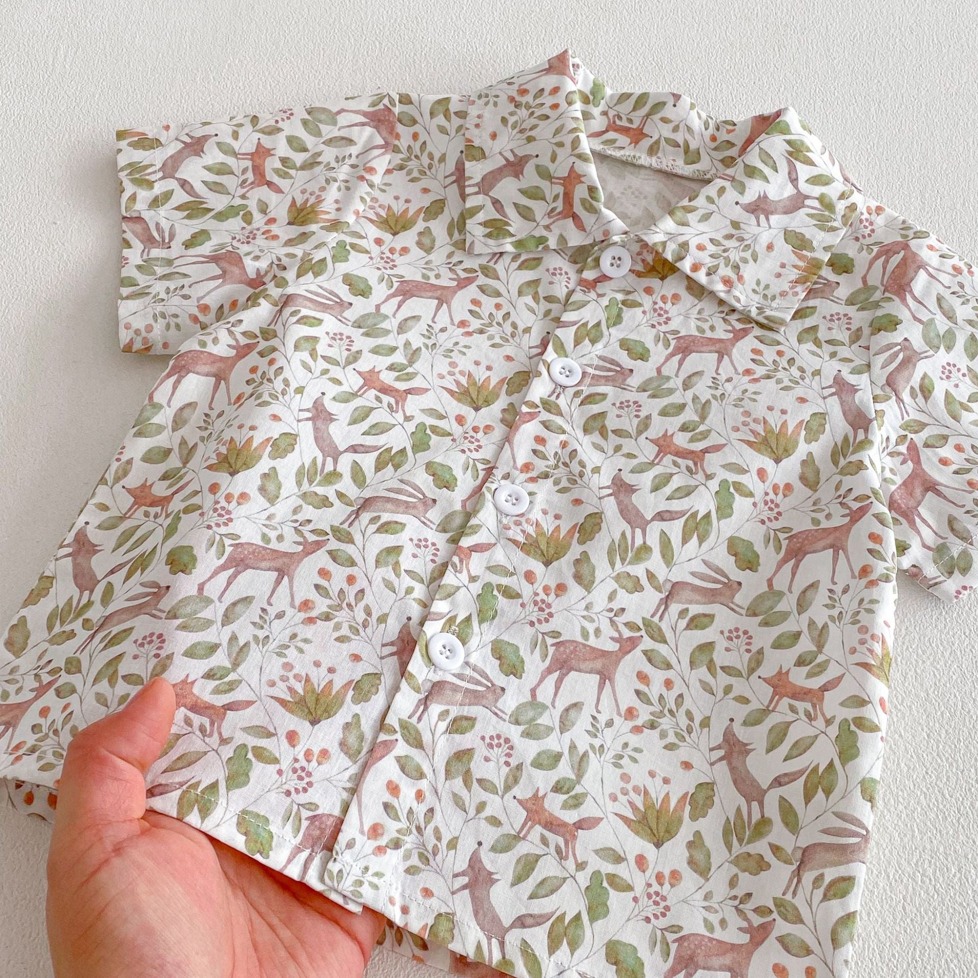 Children's suit floral shirt