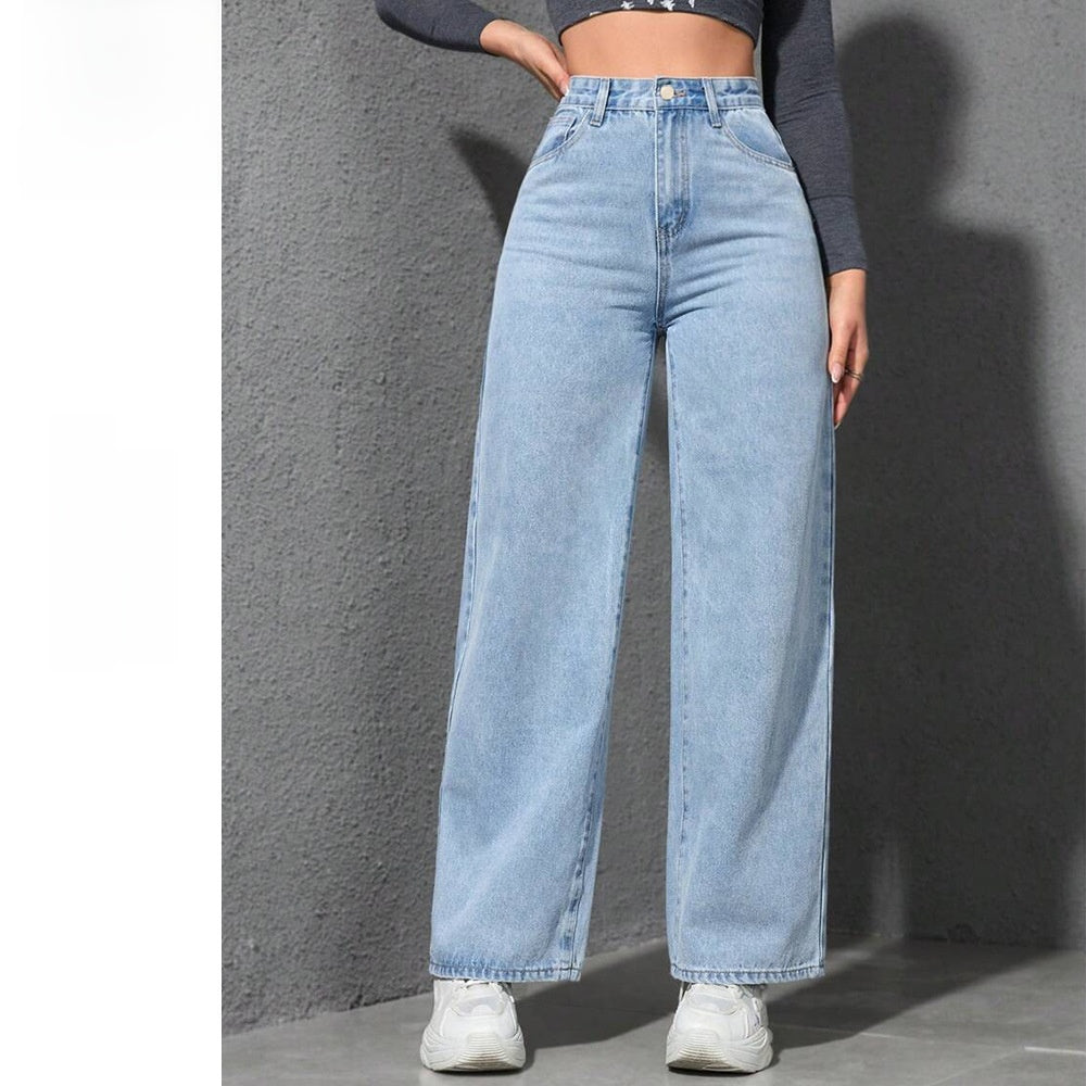 American wide-leg jeans for women