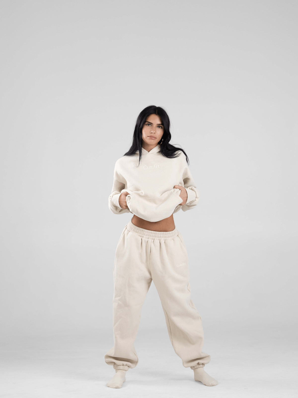 Embroidered blouses and trousers sets