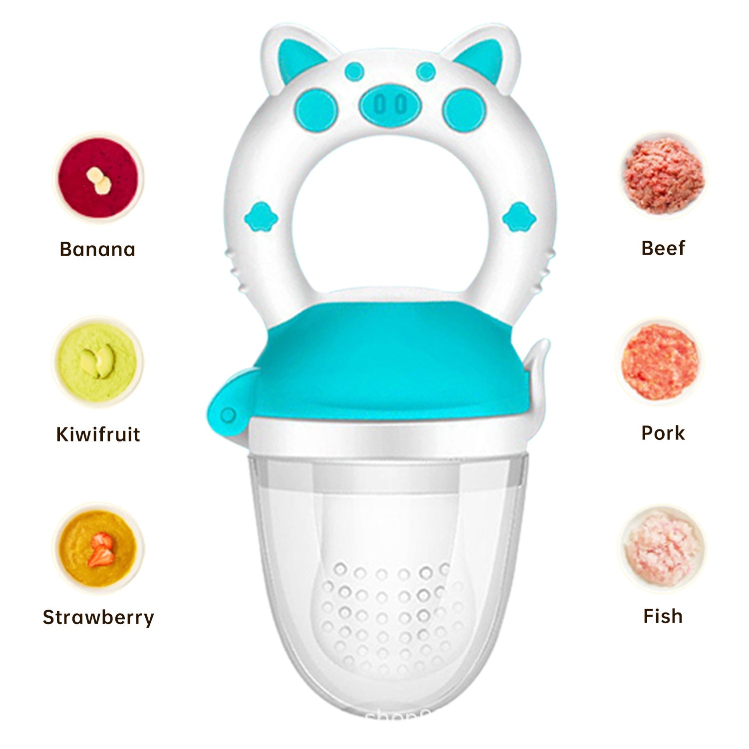 Silicone Baby Fruit Feeder Teether Pacifier