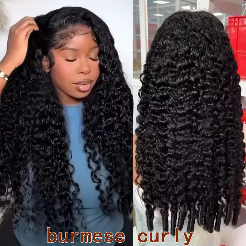 European and American Wig Headgear Lace Wig