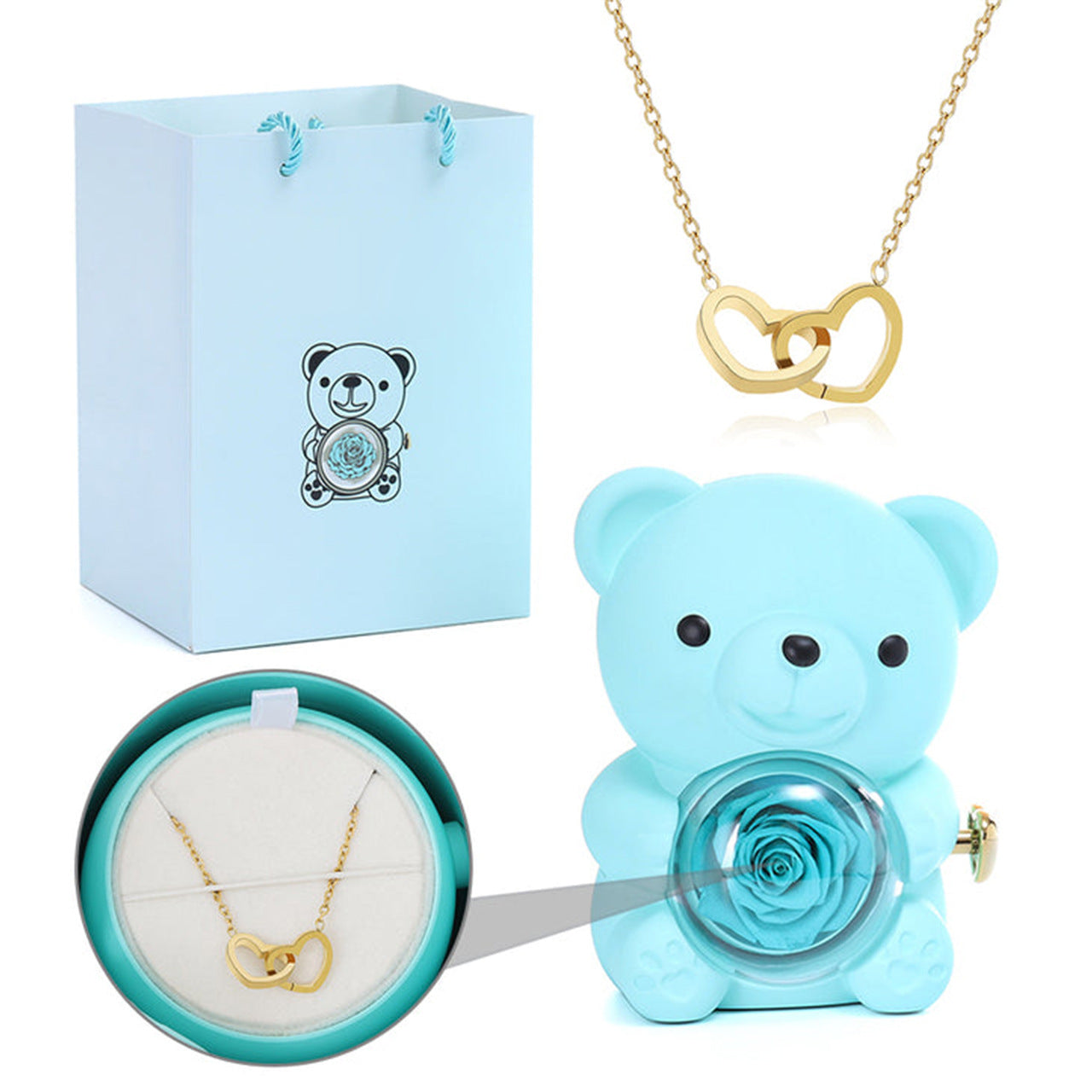 Teddy Bear Eternal Rose
