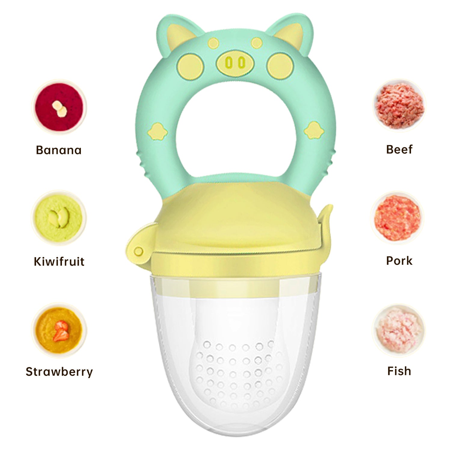 Silicone Baby Fruit Feeder Teether Pacifier