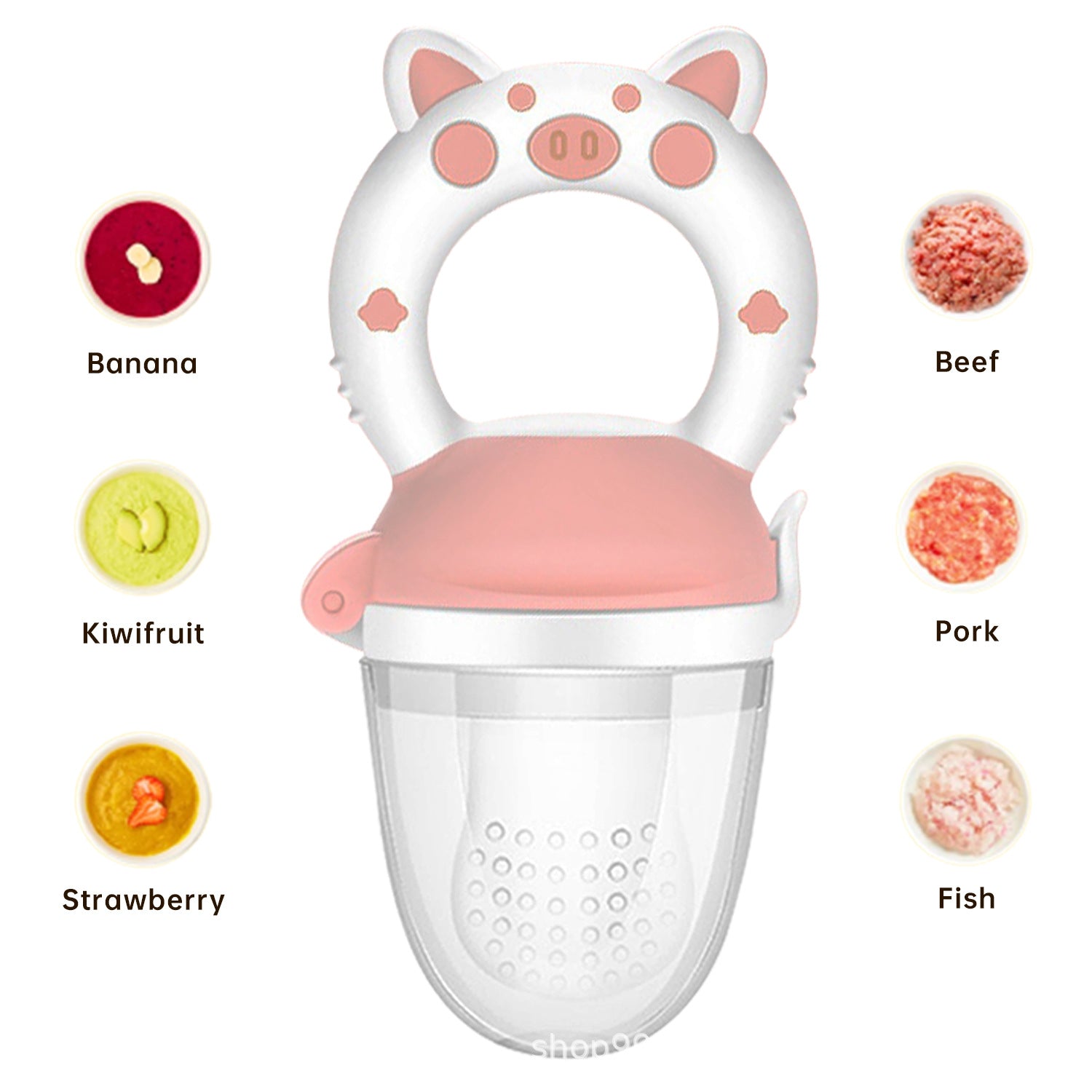 Silicone Baby Fruit Feeder Teether Pacifier