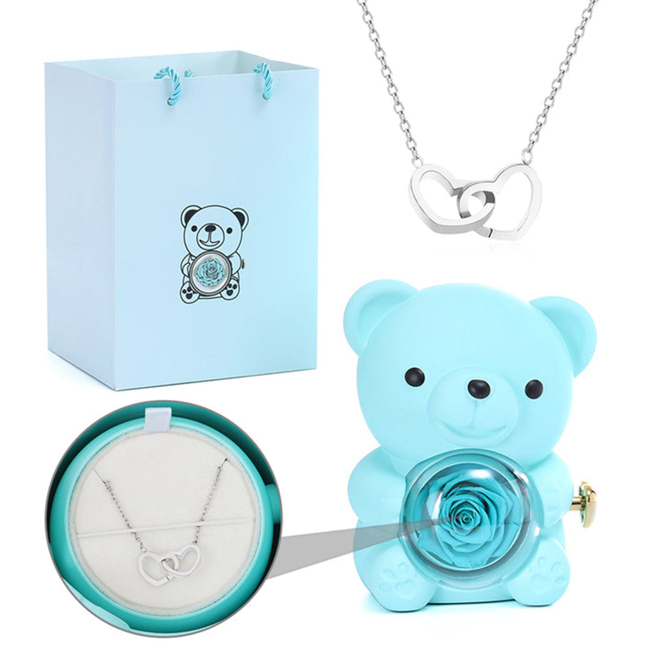 Teddy Bear Eternal Rose