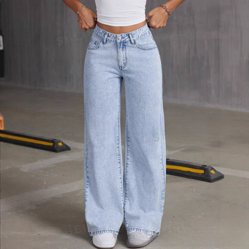 Bows embroidered jeans for men and women