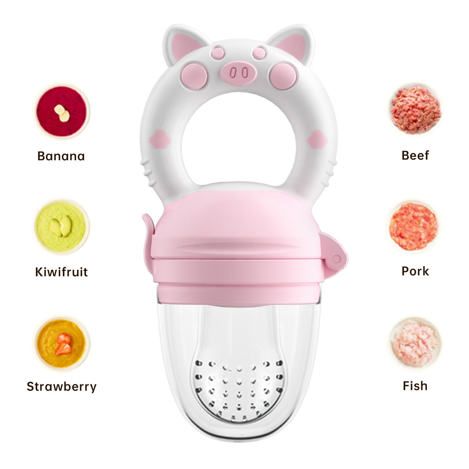 Silicone Baby Fruit Feeder Teether Pacifier