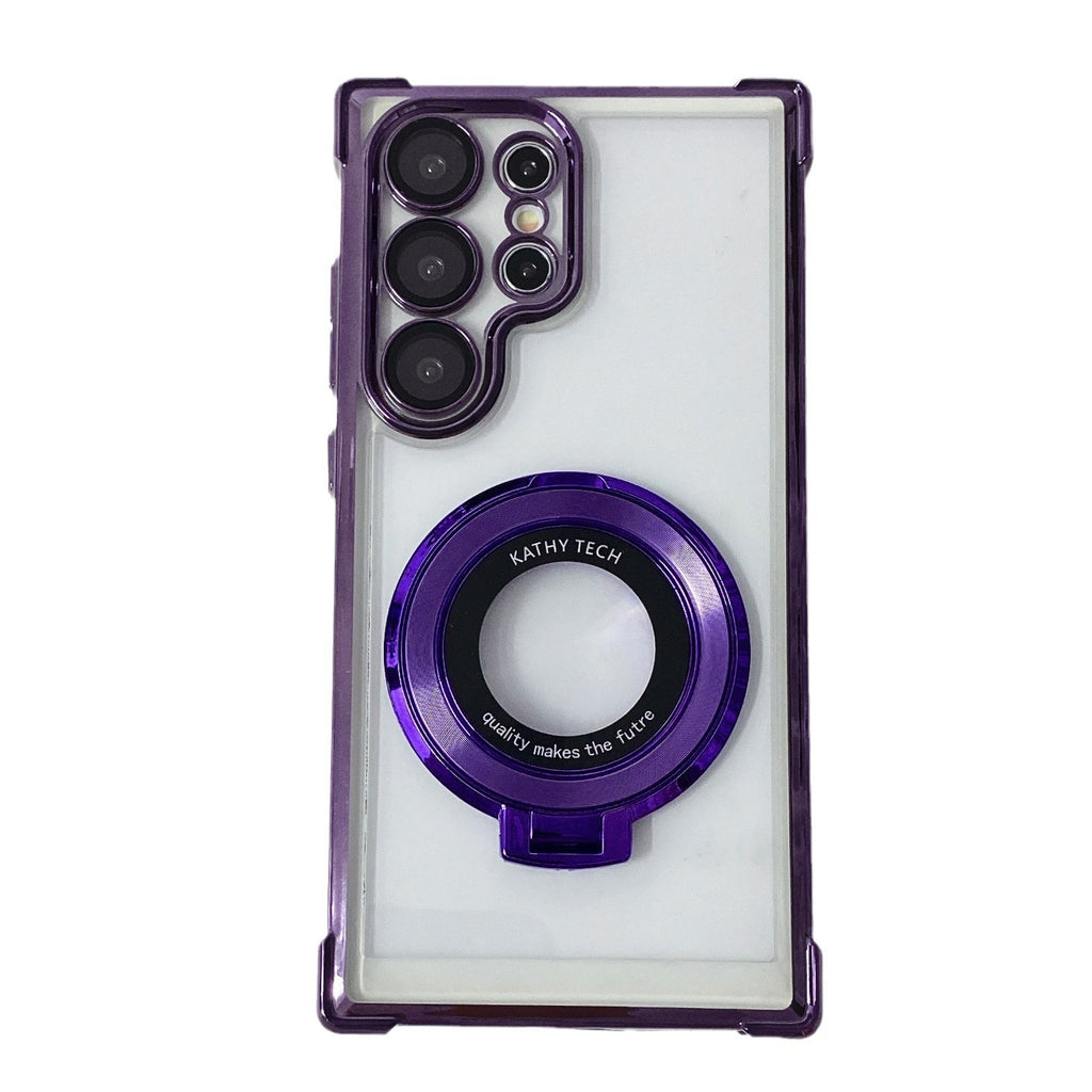 Magnetic Phone Case with Stand Shockproof Hard Case