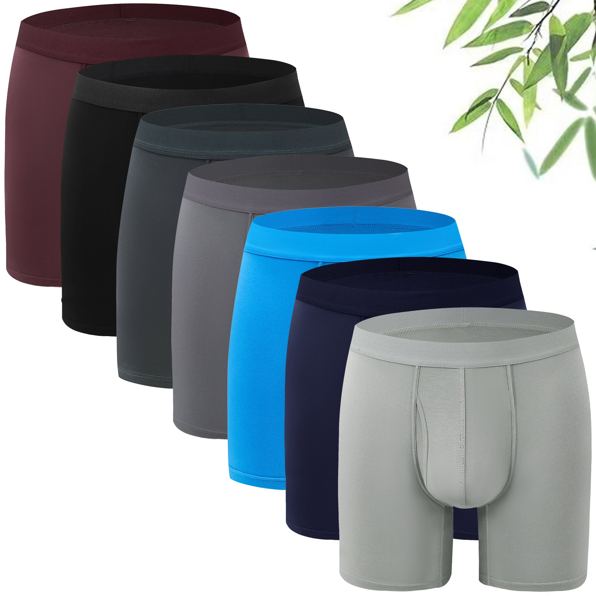 Men's Breathable Mid-Waist Boxer Briefs