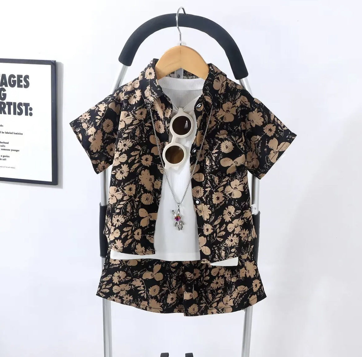 Childrens Short Sleeve Shirt and Shorts